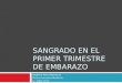 SANGRADO EN EL PRIMER TRIMESTRE DE EMBARAZO Angélica María Monroy R. Octavo semestre-Medicina U.. ICESI- FCVL