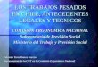 LOS TRABAJOS PESADOS EN CHILE, ANTECEDENTES LEGALES Y TECNICOS COMISION ERGONOMICA NACIONAL Subsecretaría de Previsión Social Ministerio del Trabajo y