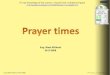 Prayer Times English version