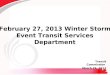 Feb. 27, 2013 OC Transpo Winter Storm Update