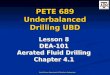 Lesson 8 Aerated Fluid Drilling
