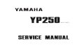 Yamaha YP250 Majesty Service Manual (1995-1999)