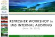 IMS Internal Auditing - Refresher Workshop