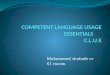 Competent Language Usage Essentials
