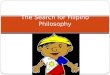 The Search for Filipino Philosophy