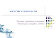 Doenças respiratórias importantes Métodos para avaliação e controle MICROBIOLOGIA DO AR