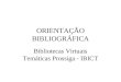 ORIENTAÇÃO BIBLIOGRÁFICA Bibliotecas Virtuais Temáticas Prossiga - IBICT