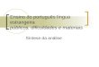 Ensino do português língua estrangeira públicos, dificuldades e materiais Síntese da análise