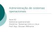 Administração de sistemas operacionais Aula 02 Sistemas operacionais Histórico: Sistemas Unix e Linux Prof. Esp. Diovani Milhorim
