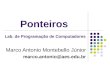 Ponteiros Marco Antonio Montebello Júnior marco.antonio@aes.edu.br Lab. de Programação de Computadores