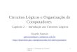 Capítulo 2 - Introdução aos Circuitos Lógicos 1 Circuitos Lógicos e Organização de Computadores Capítulo 2 – Introdução aos Circuitos Lógicos Ricardo Pannain