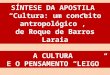 SÍNTESE DA APOSTILA Cultura: um conceito antropológico, de Roque de Barros Laraia A CULTURA E O PENSAMENTO LEIGO