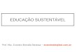 EDUCAÇÃO SUSTENTÁVEL Prof. Msc. Evandro Brandão Barbosa – evandrobb@bol.com.br