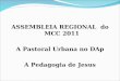 ASSEMBLEIA REGIONAL do MCC 2011 A Pastoral Urbana no DAp A Pedagogia de Jesus