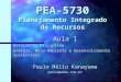 PEA-5730 Planejamento Integrado de Recursos Aula 1 Roteiro da Disciplina Energia, Meio Ambiente e Desenvolvimento Sustentável Paulo Hélio Kanayama paulo@webe.com.br