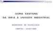 GOMA XANTANA DA IDÉIA À UNIDADE INDUSTRIAL WORKSHOP DE TECNOLOGIA: CIMATEC – 14 OUT 2009
