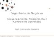 Engenharia de Negócios 1 – Professor Fernando Ferreira 12 SeqüenciamentoSeqüenciamento Engenharia de Negócios Seqüenciamento, Programação e Controle de