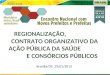 REGIONALIZAÇÃO, CONTRATO ORGANIZATIVO DA AÇÃO PÚBLICA DA SAÚDE E CONSÓRCIOS PÚBLICOS Brasília/DF, 29/01/2013