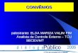 CONVÊNIOS palestrante: ELDA MARIZA VALIM FIM Analista de Controle Externo – TCU SECEX/MT