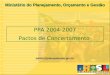 1 pactos@planejamento.gov.br Ministério do Planejamento, Orçamento e Gestão PPA 2004-2007 Pactos de Concertamento