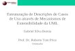 Estruturação de Descrições de Casos de Uso através de Mecanismos de Extensibilidade da UML Gabriel Silva Bornia Prof. Dr. Roberto Tom Price Orientador