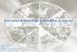 Estrutura familiar e dinâmica social Nome: Ana Oliveira Turma: 11ºH Disciplina: Área de Integração Professor: João Mesquita