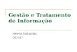 Gestão e Tratamento de Informação Helena Galhardas DEI IST
