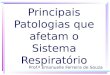 Principais Patologias que afetam o Sistema Respiratório Prof.ª Emanuelle Ferreira de Souza