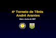 4 o Torneio de Tênis André Arantes Maio e Junho de 2007