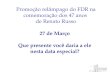 Promoção relâmpago do FDR na comemoração dos 47 anos de Renato Russo 27 de Março Que presente você daria a ele nesta data especial?