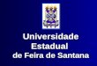 Universidade Estadual de Feira de Santana Universidade Estadual de Feira de Santana