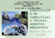 Substituição de combustíveis fósseis: aspectos ambientais USO PRODUTIVO DAS ENERGIAS RENOVÁVEIS NA AMAZÔNIA DIAS 09 E 10/08/2004 Norma Ely S. Santos, M
