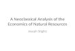 A Neoclassical Analysis of the Economics of Natural Resources Joseph Stiglitz