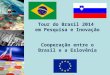 Tour do Brasil 2014 em Pesquisa e Inovação Cooperação entre o Brasil e a Eslovênia