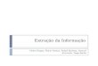 Extração da Informação Cirdes Borges, Flávio Dantas, Rafael Barbosa, Samuel Arcoverde, Tiago Rocha