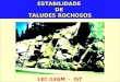 ESTABILIDADE DE TALUDES ROCHOSOS LEC /LEGM - IST