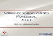 MÓDULO DE DESENVOLVIMENTO PROFISSIONAL. AULA 5 Prof.(a): Marivane Santos
