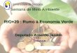 Semana de Meio Ambiente RIO+20 : Rumo à Economia Verde Deputado Arnaldo Jardim 21.05.12 Realização
