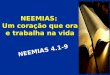 NEEMIAS: Um coração que ora e trabalha na vida 4.1-9 NEEMIAS 4.1-9