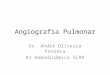 Angiografia Pulmonar Dr. André Oliveira Fonseca R1 Hemodinâmica SCRP