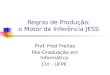 Regras de Produção: o Motor de Inferência JESS Prof. Fred Freitas Pós-Graduação em Informática CIn - UFPE