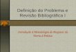 Definição do Problema e Revisão Bibliográfica I Introdução à Metodologia de Pesquisa: da Teoria à Prática