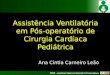 IMIP – Instituto Materno Infantil de Pernambuco Assistência Ventilatória em Pós-operatório de Cirurgia Cardíaca Pediátrica Ana Cintia Carneiro Leão