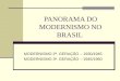 PANORAMA DO MODERNISMO NO BRASIL MODERNISMO 2ª. GERAÇÃO – 1930/1945 MODERNISMO 3ª. GERAÇÃO – 1945/1960