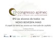IPO ao alcance de todos no NOVO BOVESPA MAIS O papel da bolsa ao acesso ao mercado de capitais Cristiana Pereira Diretora Comercial e de Desenvolvimento