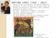 Bertina Lopes, colagem é óleo sobre tela, 1967 BERTINA LOPES (1924 – 2012) Filha de pai português e de mãe moçambicana, terminou os seus estudos em Lisboa,