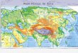 Mapa Físico da Ásia. 7 - Ásia: berço das religiões monoteístas no O. Médio. Islamismo/ cristianismo/ judaísmo. 8 - Hinduismo/ Budismo/ xintoísmo: demais