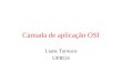Camada de aplicação OSI Liane Tarouco UFRGS. Camada de aplicação do modelo OSI ACSE (Application Control Service Element) CCR (Commitment Concurrency