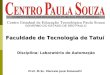 Faculdade de Tecnologia de Tatuí Prof. M.Sc. Marcelo José Simonetti Disciplina: Laboratório de Automação