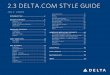 Delta Airlines Style Guide 2009